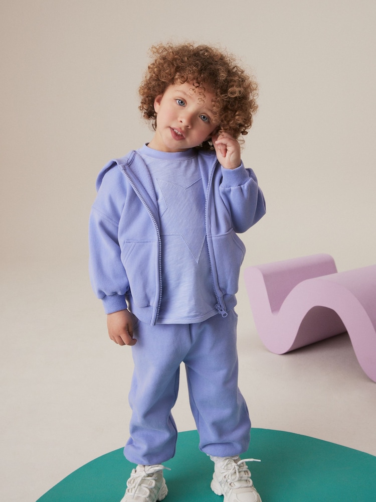 Blue Zip Through Hoodie (3mths-7yrs) - Image 2 of 4 Blue Zip Through Hoodie (3mths-7yrs) - Image 2 of 4