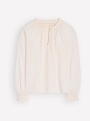 Creme - Boden Pia Ruffle Trim Top - Imagem 5 de 5