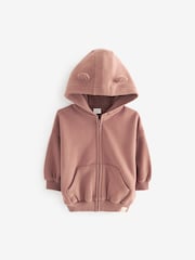 Brown Zip Through Hoodie (3mths-7yrs) - Image 1 of 3
