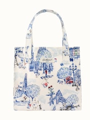 Cath Kidston Ecru London Print Small Coated Bookbag - Image 1 of 1