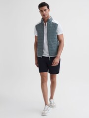 Reiss Navy Club Elasticated Waistband Shorts - Image 7 of 8