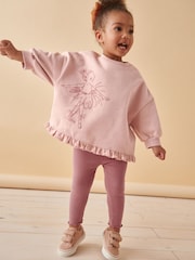 Pink Fairy Frill Hem Sweater & Leggings Set (3mths-7yrs) - Image 1 of 9