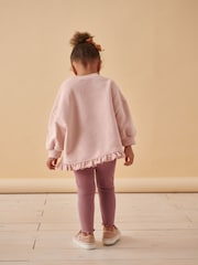 Pink Fairy Frill Hem Sweater & Leggings Set (3mths-7yrs) - Image 3 of 9