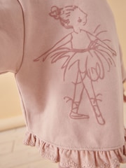 Pink Fairy Frill Hem Sweater & Leggings Set (3mths-7yrs) - Image 6 of 9