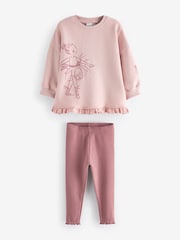 Pink Fairy Frill Hem Sweater & Leggings Set (3mths-7yrs) - Image 7 of 9