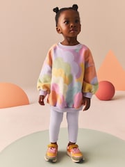 Lilac Purple Sweatshirt and Leggings Set (3mths-7yrs) - Image 1 of 7