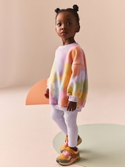 Lilac Purple Sweatshirt and Leggings Set (3mths-7yrs) - Image 2 of 7