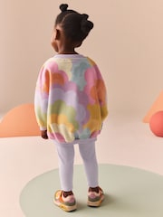 Lilac Purple Sweatshirt and Leggings Set (3mths-7yrs) - Image 3 of 7