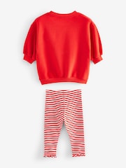 Red Christmas Sweatshirt And Leggings Set (3mths-7yrs) - Image 7 of 8