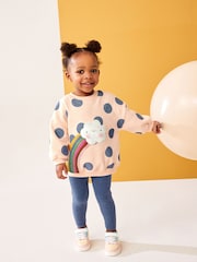 Navy Blue Sweatshirt and Leggings Set (3mths-7yrs) - Image 2 of 6