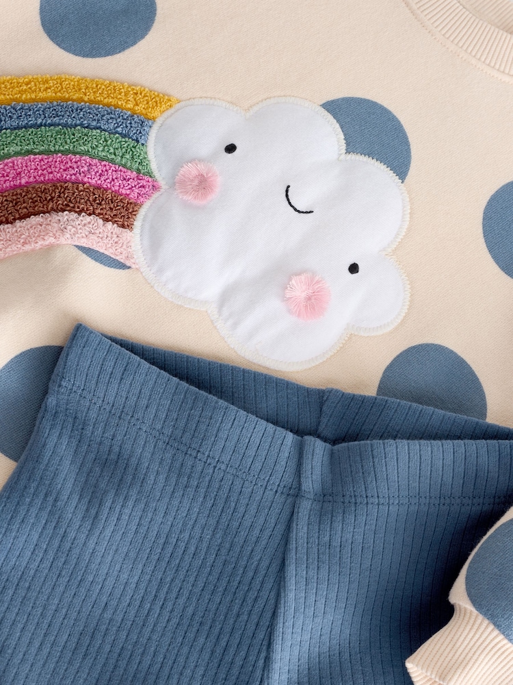 Marineblau/blau - Set mit Sweatshirt und Leggings (3 Monate bis 7 Jahre) - Bild 6 von 6 Marineblau/blau - Set mit Sweatshirt und Leggings (3 Monate bis 7 Jahre) - Bild 6 von 6