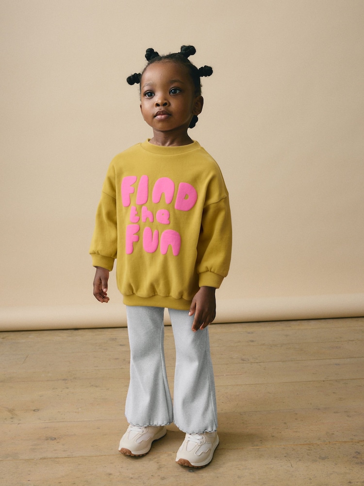 Green Sweatshirt and Flare Leggings Set (3mths-7yrs) - Image 1 of 7