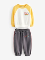 Желтый - Sweater and Joggers Set (3mths-7yrs) - Изображение 6 из 8