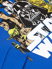 Character Blue Star Wars Long Sleeve 100% Cotton Sweatshirt - Image 4 of 5