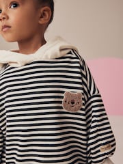 Black Stripe Hooded Sweatshirt & Leggings Set (3mths-7yrs) - Image 2 of 5
