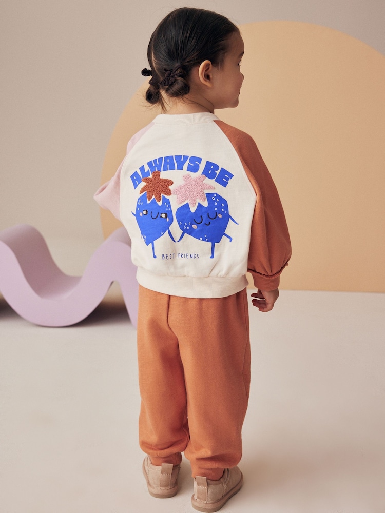 Коричнево-рыжий - Sweater and Joggers Set (3mths-7yrs) - Изображение 2 из 7