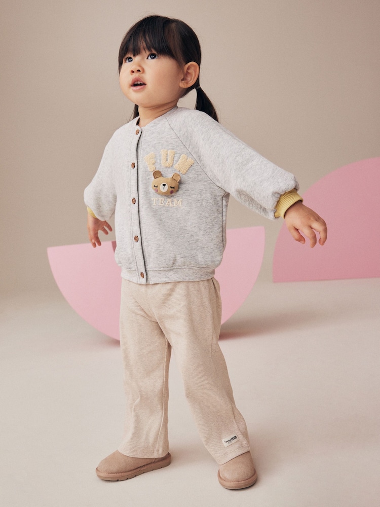 Grey Baseball Cardigan (3mths-7yrs) - Image 2 of 7