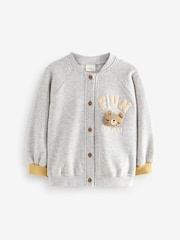 Grey Baseball Cardigan (3mths-7yrs) - Image 5 of 7