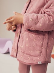 Pink Jacket, Top & Flare Leggings 3 Piece Set (3mths-7yrs) - Image 5 of 11