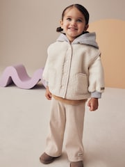 Cream Borg Gilet (3mths-7yrs) - Image 2 of 8