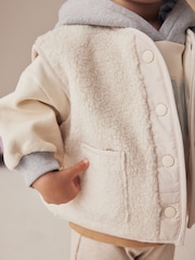 Cream Borg Gilet (3mths-7yrs) - Image 4 of 8