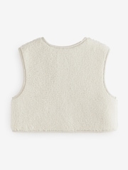 Cream Borg Gilet (3mths-7yrs) - Image 6 of 8
