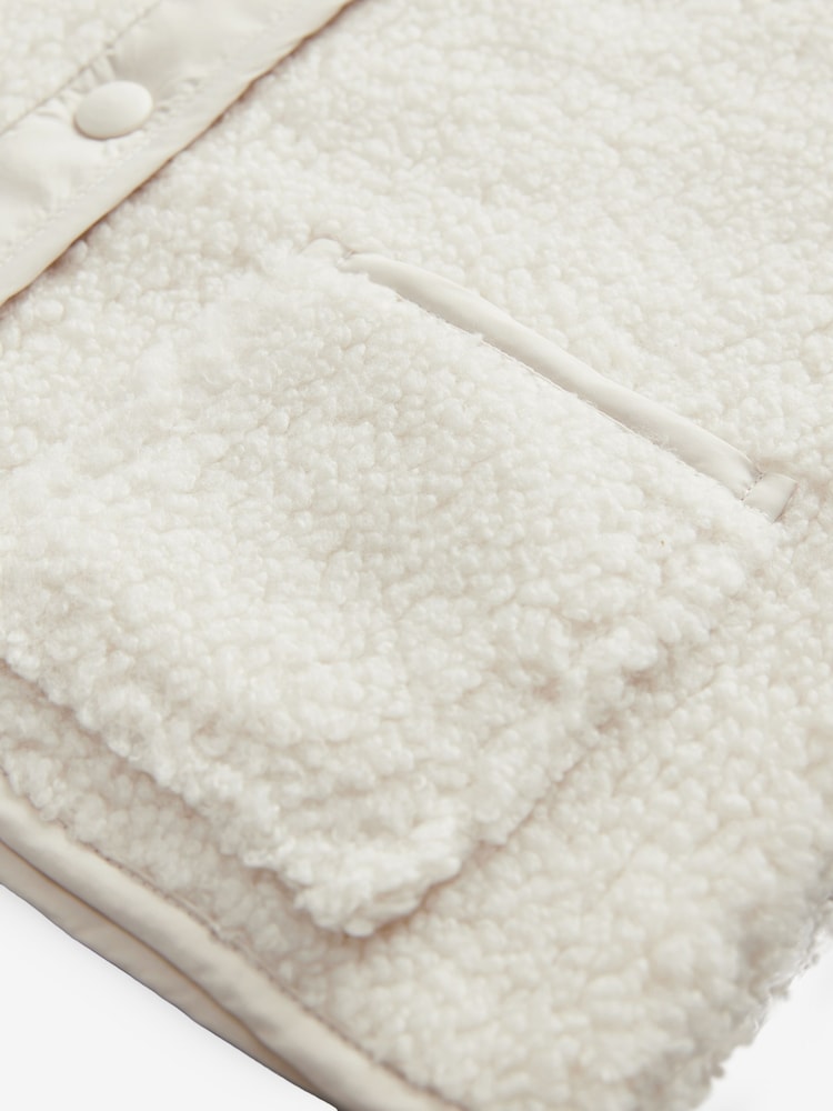Cream Borg Gilet (3mths-7yrs) - Image 7 of 8