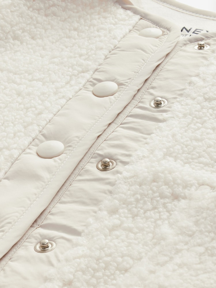Cream Borg Gilet (3mths-7yrs) - Image 8 of 8