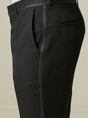 Black Slim Tuxedo Trousers - Image 4 of 9
