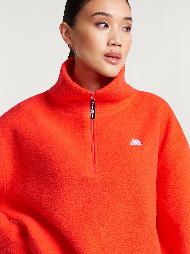 4th Arq Mandarin Orange Phoenix Half-Zip Fleece - Image 5 of 5