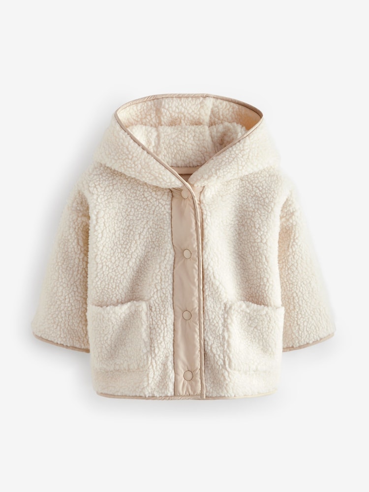 Cream - Jachetă fleece cu glugă și fermoar (3luni-7ani) - Image 4 of 8