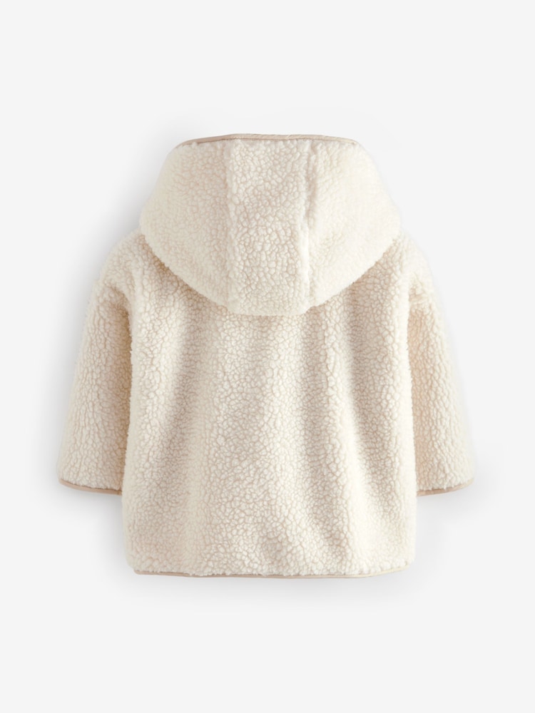 Cream - Jachetă fleece cu glugă și fermoar (3luni-7ani) - Image 5 of 8