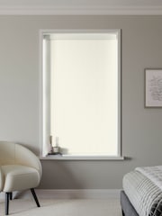 Cream Plain Blackout Made to Measure Blackout Roller Blind - Image 2 of 6