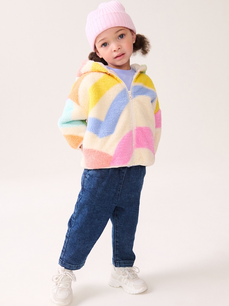 Arcoíris - Chaqueta de polar estampada con capucha y cremallera (3 meses - 7 años) - Imagen 2 de 8 Arcoíris - Chaqueta de polar estampada con capucha y cremallera (3 meses - 7 años) - Imagen 2 de 8