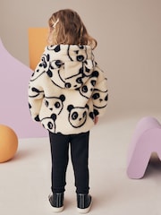 Cream Bear Printed Hooded Zip Through Fleece Jacket (3mths-7yrs) - Image 4 of 10