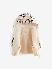 Cream Bear Printed Hooded Zip Through Fleece Jacket (3mths-7yrs) - Image 7 of 10