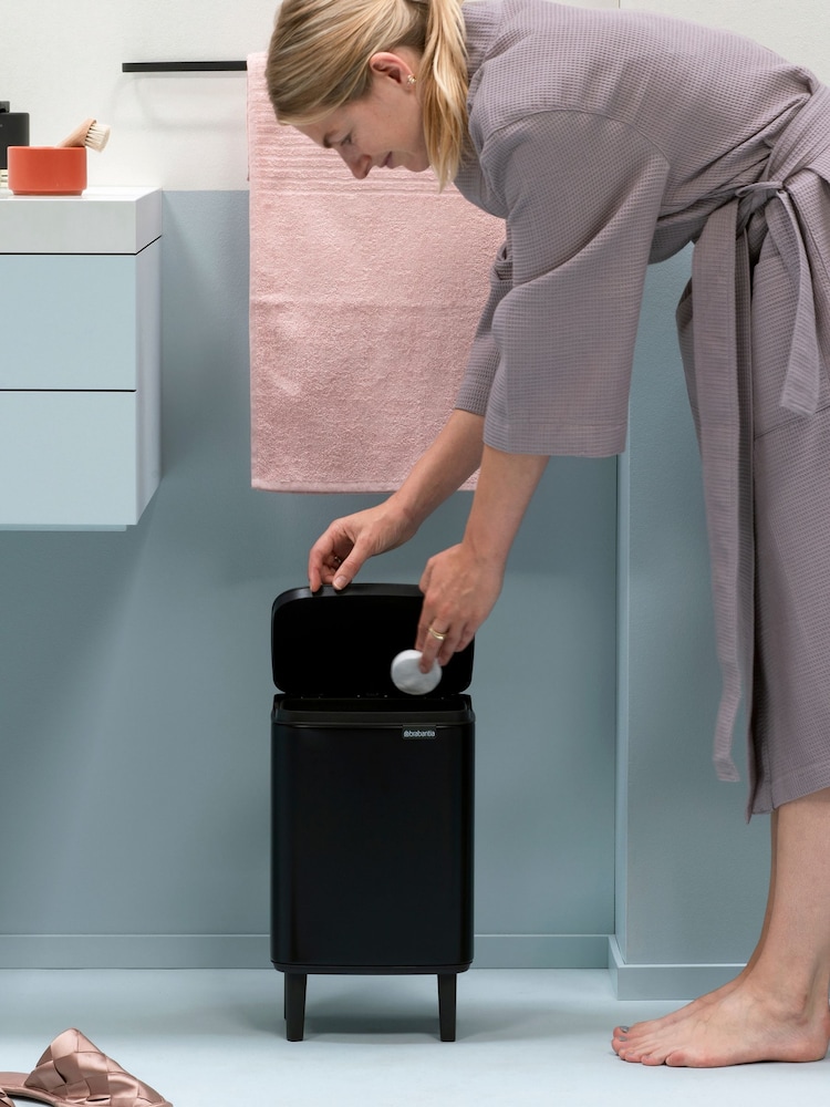 Brabantia Black Bo  Hi 7L Waste Bin - Image 2 of 6