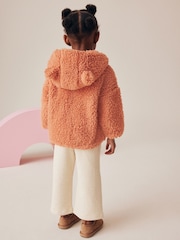 Orange Hooded Zip Fleece Jacket (3mths-7yrs) - Image 3 of 8