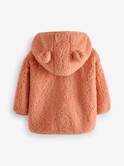 Orange Hooded Zip Fleece Jacket (3mths-7yrs) - Image 7 of 8