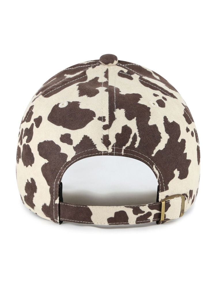 47 Brand Natural Cow Print New York Yankees Bessie Clean Up Hat - Image 2 of 2 47 Brand Natural Cow Print New York Yankees Bessie Clean Up Hat - Image 2 of 2