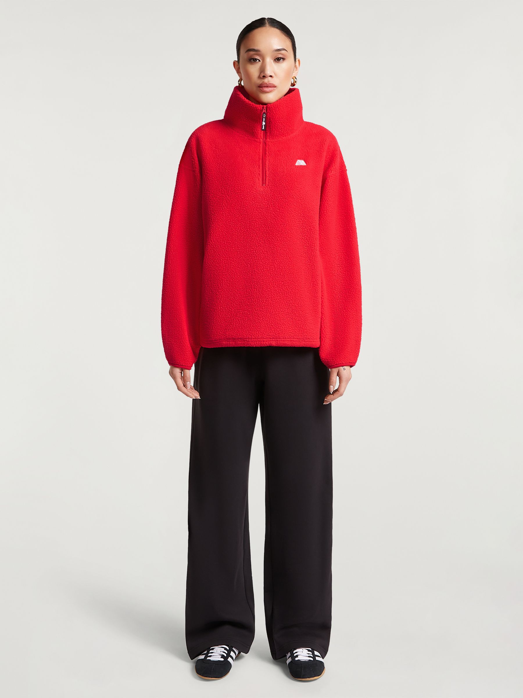 Comprar Vermelho Morango - 4th Arq Alix Fleece com Meio Zíper from