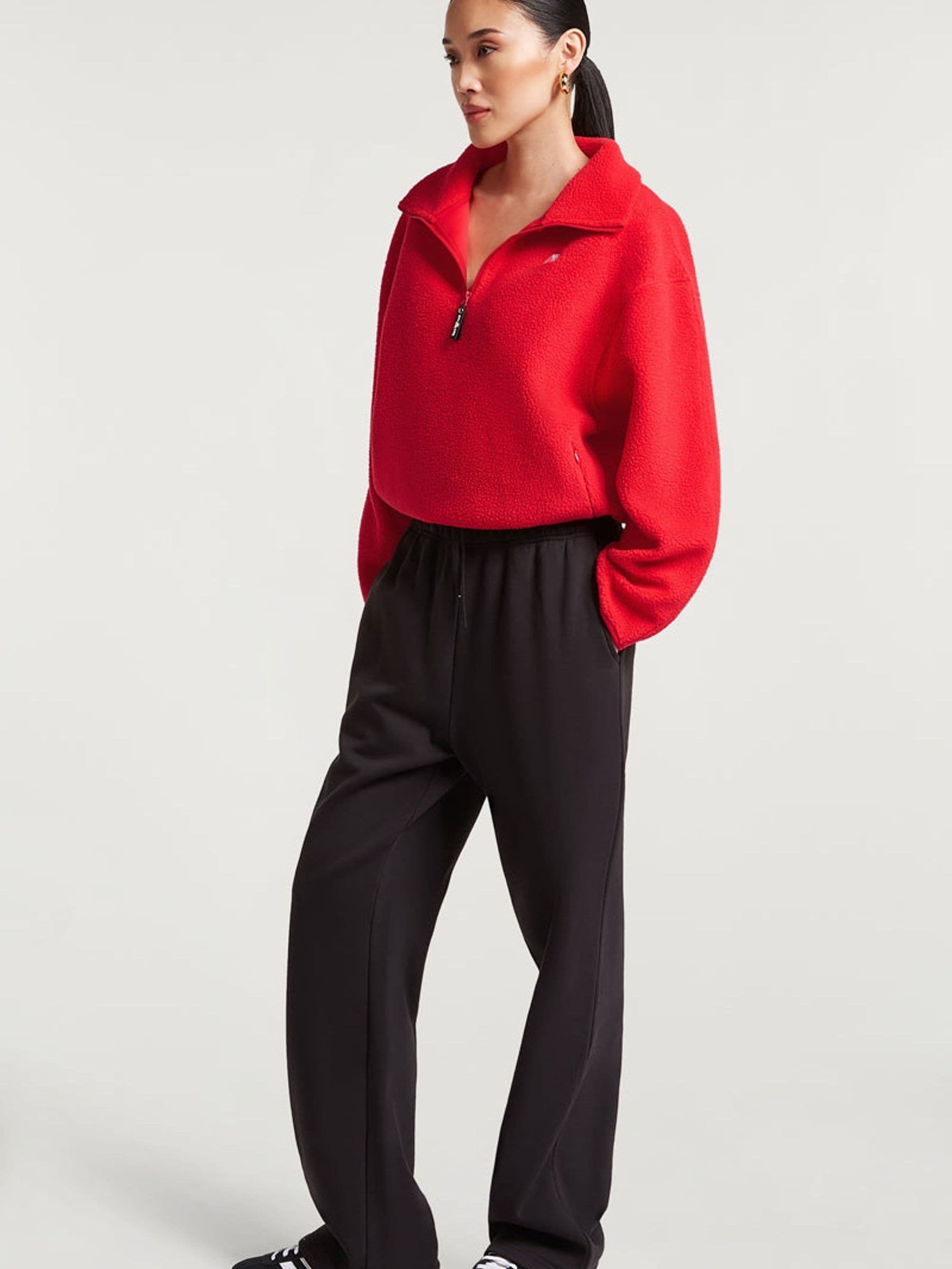 Buy 4th Arq Strawberry Red Alix Half-Zip Fleece from the Next UK