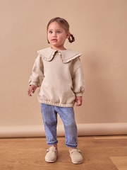 Pink Glitter Collar Sweatshirt (3mths-7yrs) - Image 2 of 8
