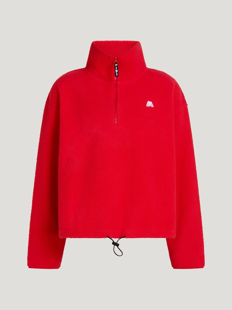 4th Arq Strawberry Red Phoenix Half-Zip Fleece - Image 6 of 6 4th Arq Strawberry Red Phoenix Half-Zip Fleece - Image 6 of 6