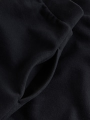 Black Barrel Leg Knit Look Trousers - Image 8 of 8