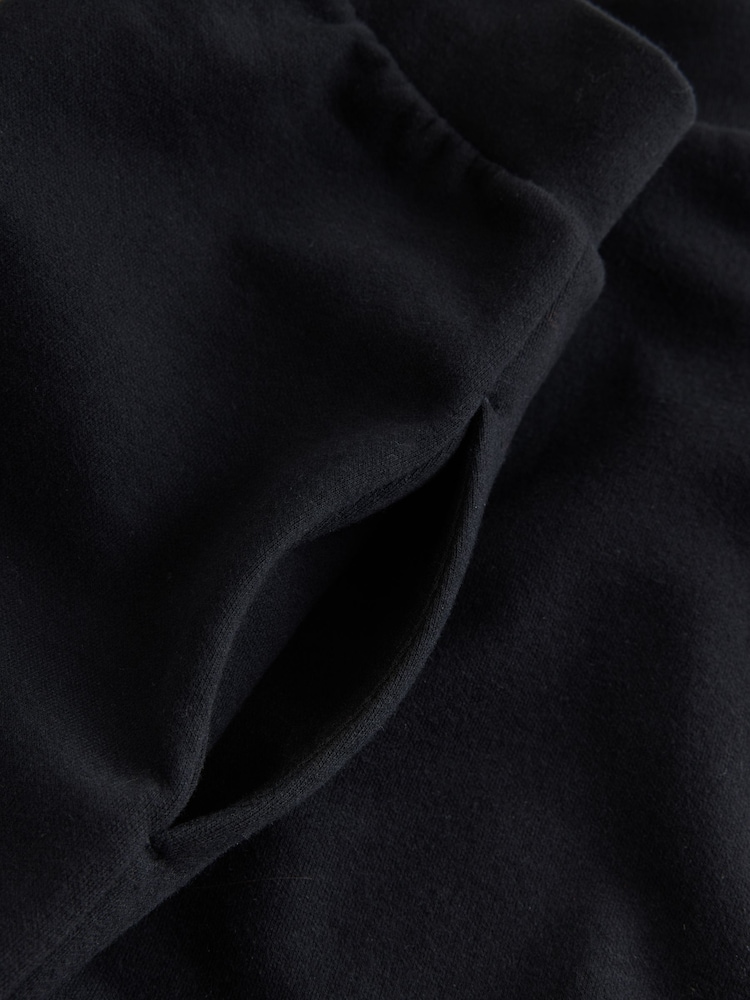 Black Barrel Leg Knit Look Trousers - Image 8 of 8 Black Barrel Leg Knit Look Trousers - Image 8 of 8