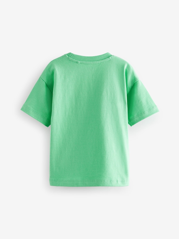 Green Alligator 100% Cotton Short Sleeve Character T-Shirt (3mths-7yrs) - Image 2 of 3