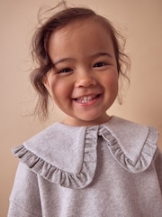 Grey Glitter Collar Sweatshirt (3mths-7yrs) - Image 5 of 9