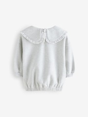 Grey Glitter Collar Sweatshirt (3mths-7yrs) - Image 7 of 9