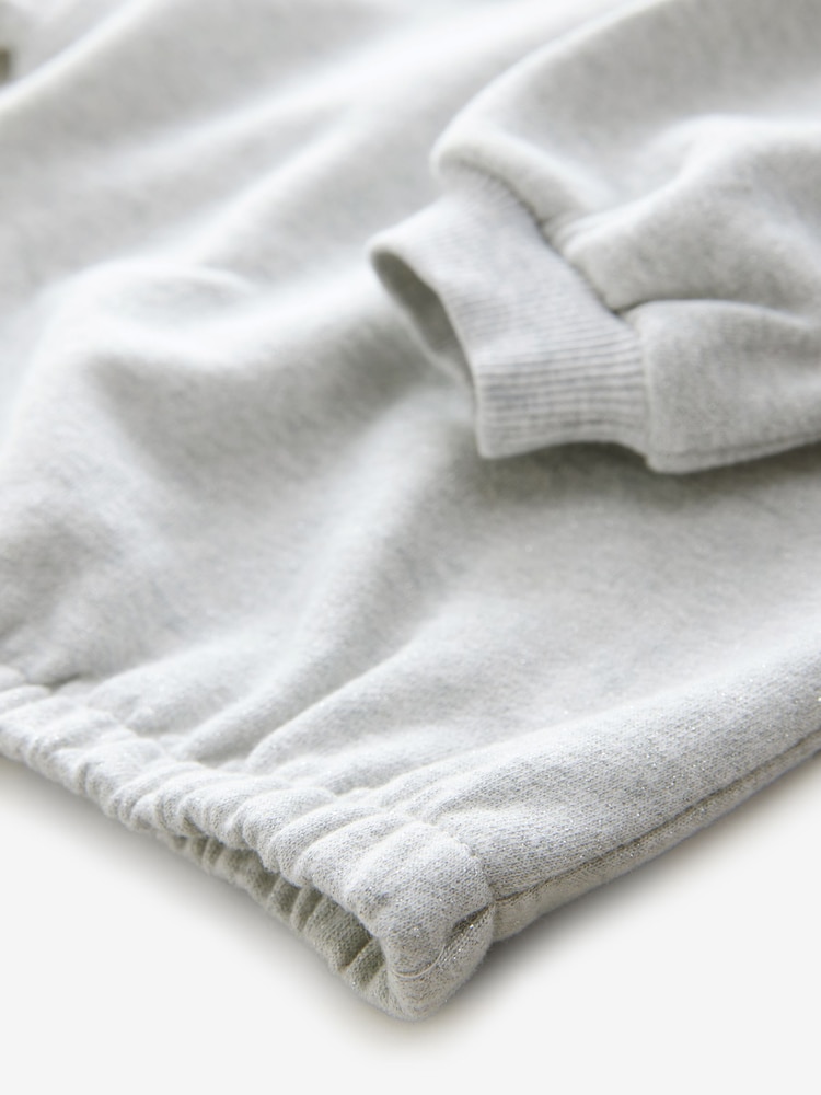 Grey Glitter Collar Sweatshirt (3mths-7yrs) - Image 9 of 9
